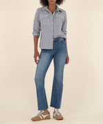 Kelsey High Rise Ankle Flare Pant Rigor Wash