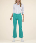 Kelsey High Rise Ankle Flare Turquoise