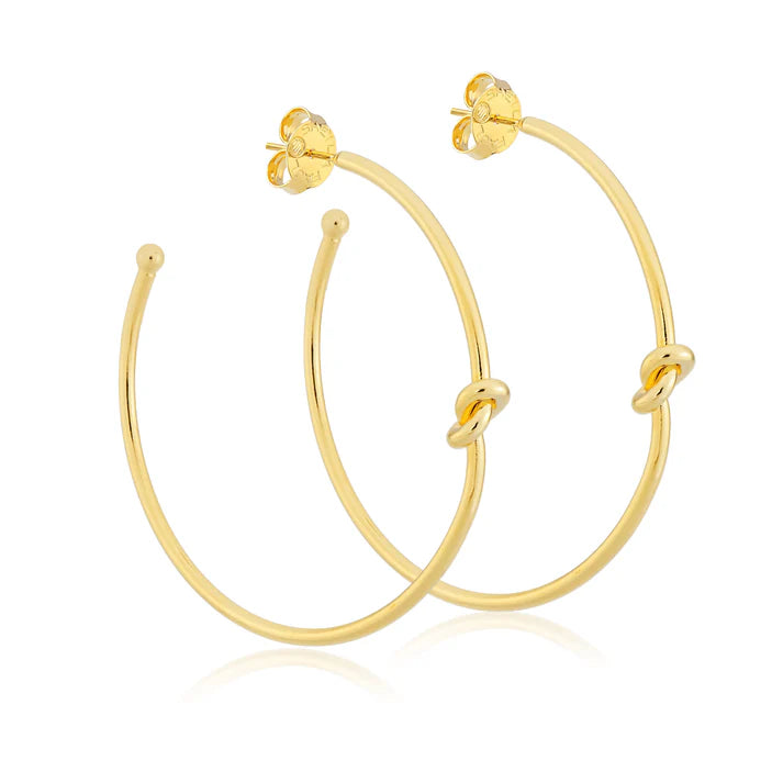 Knot Hoops Gold - Eden Lifestyle