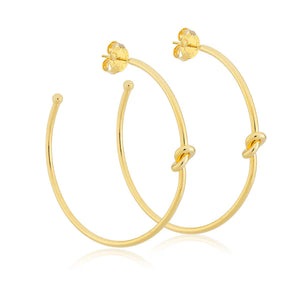 Knot Hoops Gold - Eden Lifestyle