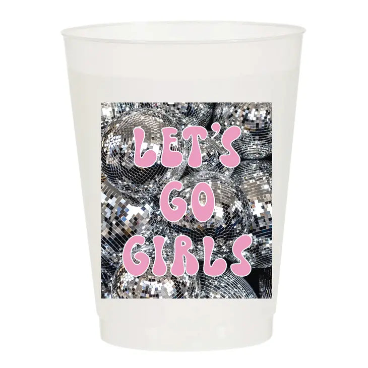 Let's Go Girls Disco Ball Rodeo Frosted Cups- Rodeo Set of 6 - Eden Lifestyle