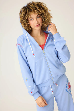 Lucky Me Hooded Zip Sweatshirt and Band Pant Set - Eden Lifestyle