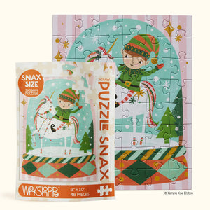 Magic Snow Globe Puzzle Snax 48 Piece Jigsaw Puzzle - Eden Lifestyle