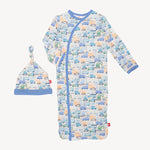 Magnetic Me by Magnificent Baby A Truck Would Have It Modal Magnetic Cozy Sleeper Gown + Hat Set - Eden Lifestyle