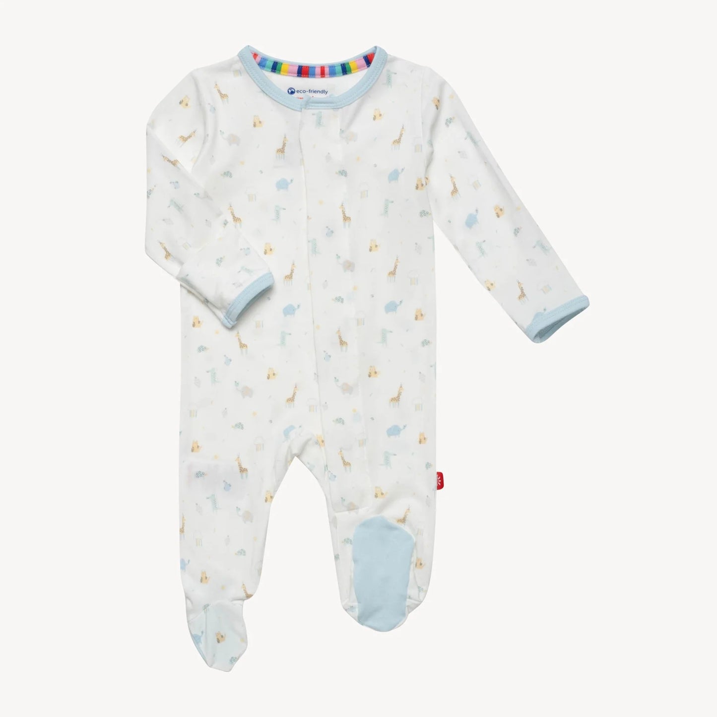 Magnetic Me by Magnificent Baby Blue Little Baby Pretty One Modal Magnetic Parent Favorite Footie - Eden Lifestyle
