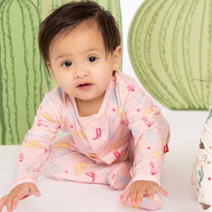 Magnetic Me by Magnificent Baby Magnetic Me by Magnificent Baby Pink Not My First Rodeo Modal Magnetic Parent Favorite Footie - Eden Lifestyle