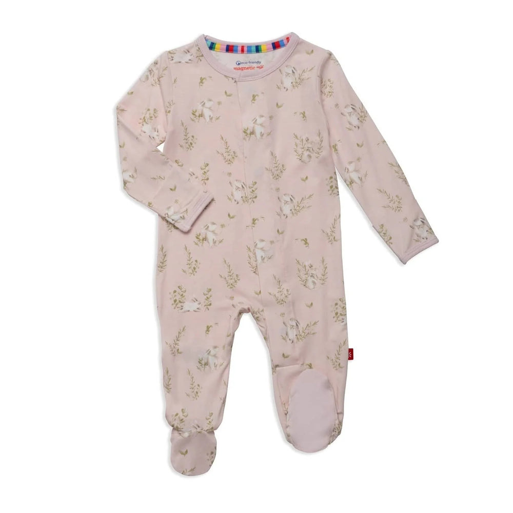 Magnetic Me by Magnificent Baby Pink Hoppily Ever After Modal Magnetic Parent Favorite Footie - Eden Lifestyle