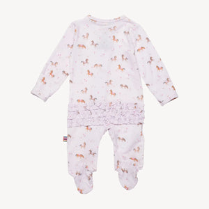 Magnetic Me by Magnificent Baby Purple Rein Modal Magnetic Parent Favorite Footie - Eden Lifestyle