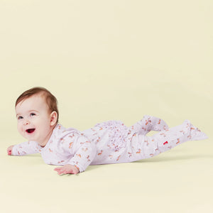 Magnetic Me by Magnificent Baby Purple Rein Modal Magnetic Parent Favorite Footie - Eden Lifestyle