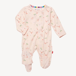 Magnetic Me by Magnificent Baby Rodeo Drive Pink Modal Magnetic Parent Favorite Footie - Eden Lifestyle