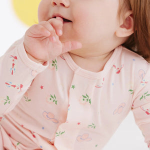 Magnetic Me by Magnificent Baby Rodeo Drive Pink Modal Magnetic Parent Favorite Footie - Eden Lifestyle