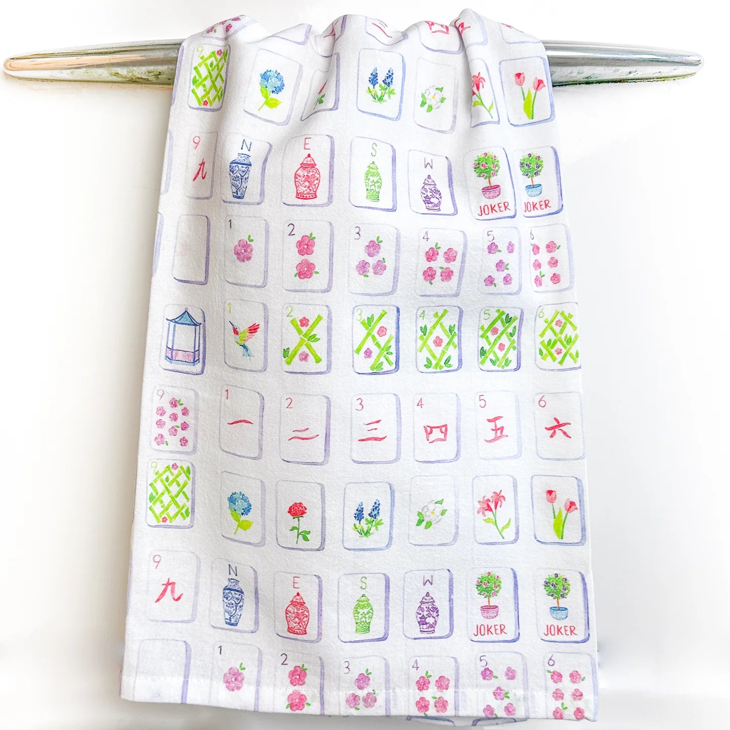 Mahjong Tea Towel - Eden Lifestyle