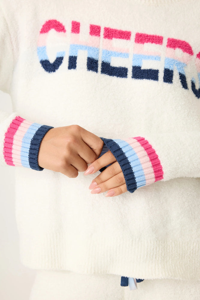 Marshmallow Party Cheers Snuggle Sweater - Eden Lifestyle