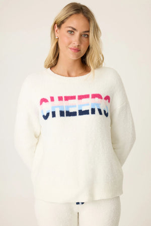 Marshmallow Party Cheers Snuggle Sweater - Eden Lifestyle