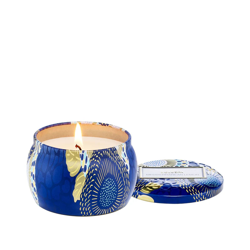 Mediterranean Lemon Mini Tin Candle - Eden Lifestyle