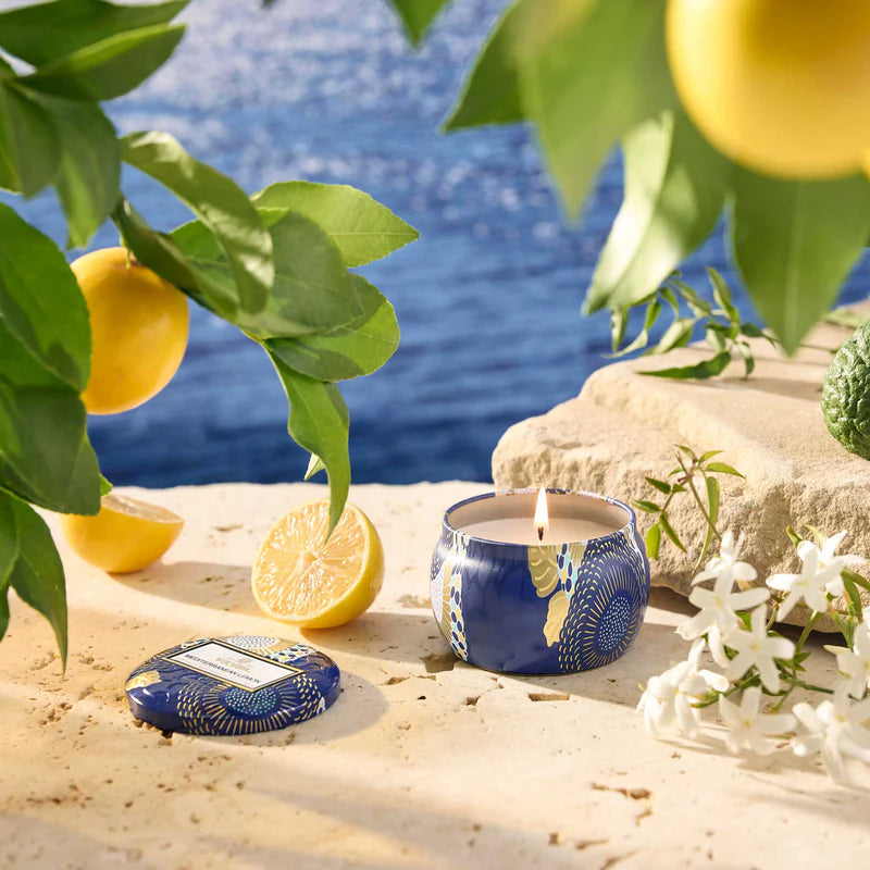 Mediterranean Lemon Mini Tin Candle - Eden Lifestyle