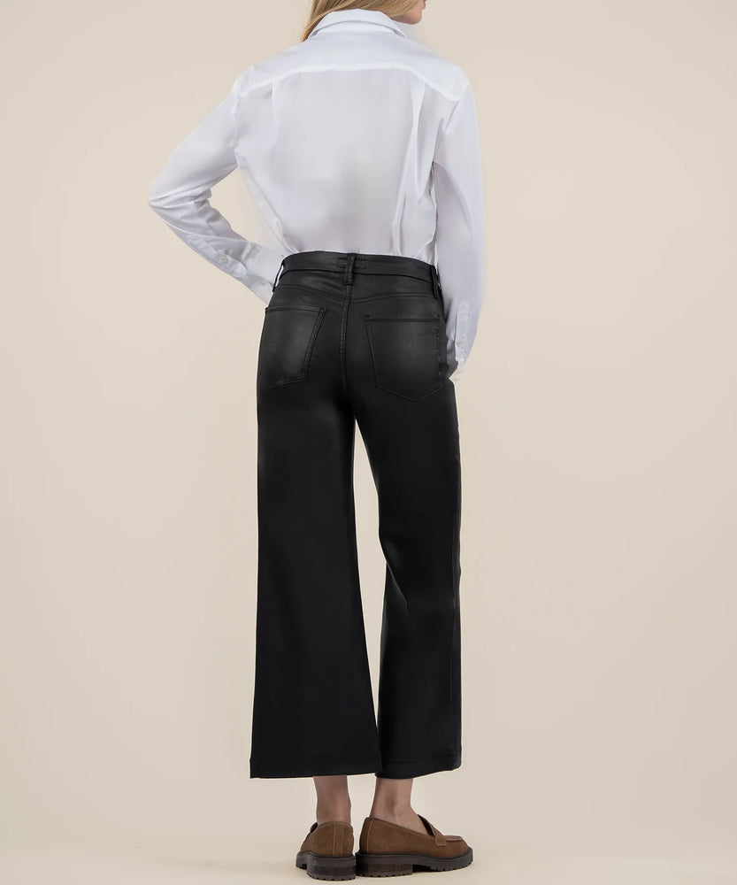 KUT from the Kloth Meg Coated High Rise Wide Leg - Eden Lifestyle