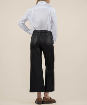 KUT from the Kloth Meg Coated High Rise Wide Leg - Eden Lifestyle