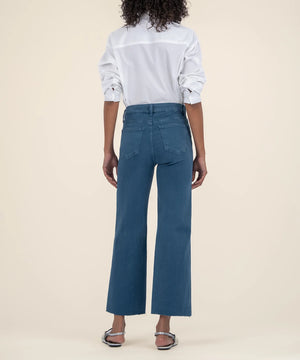 Meg High Rise Fab Ab Wide Leg Marine - Eden Lifestyle