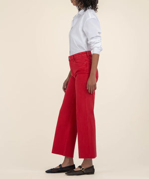 Meg High Rise Wide Leg Cherry - Eden Lifestyle