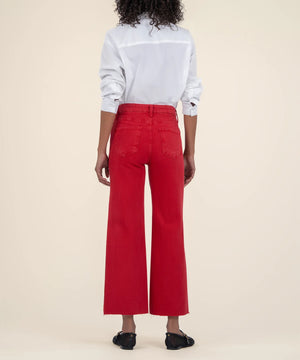 Meg High Rise Wide Leg Cherry - Eden Lifestyle