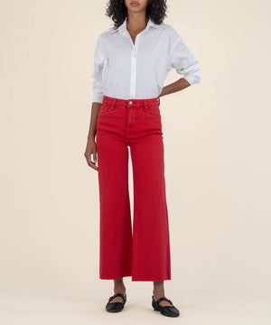 Meg High Rise Wide Leg Cherry - Eden Lifestyle