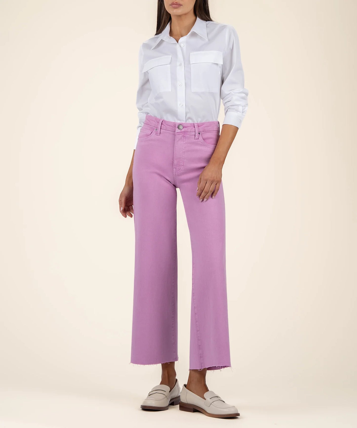 Meg High Rise Wide Leg Soft Orchid - Eden Lifestyle