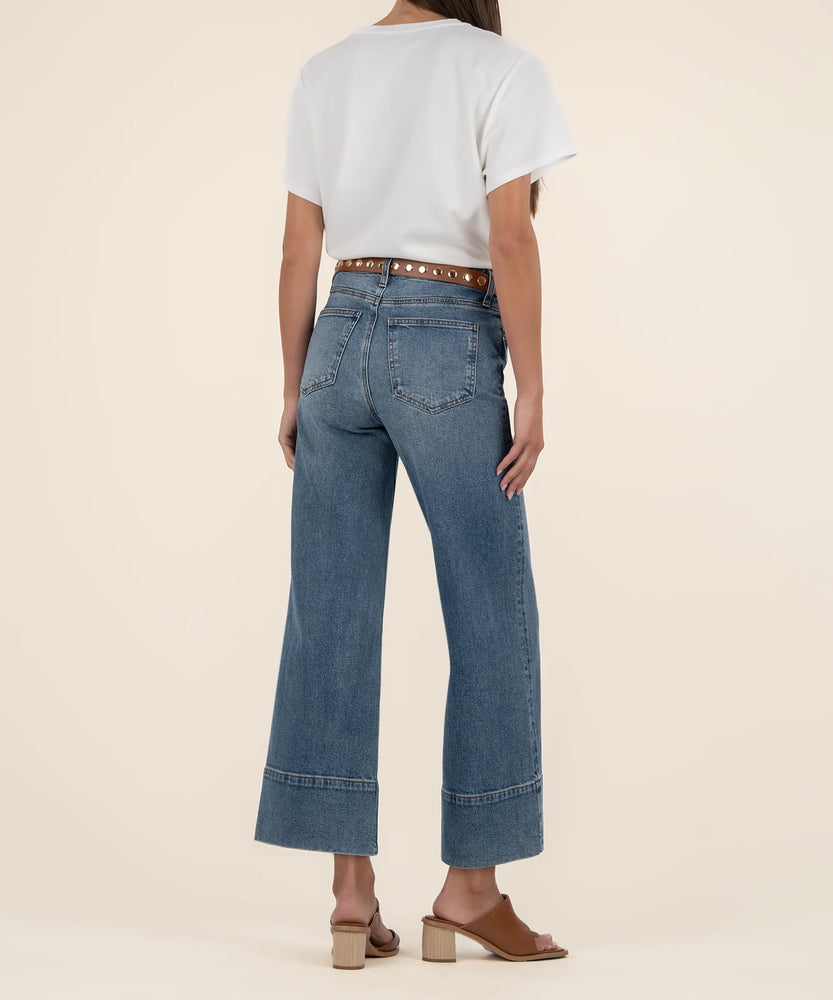 Meg High Rise Wide Leg (Faith Wash) - Eden Lifestyle