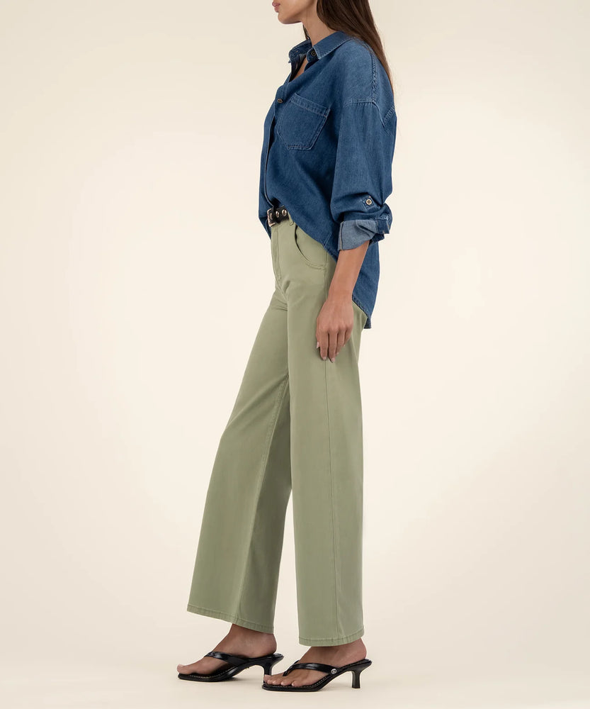 Meg Wide Leg Pant Pistachio