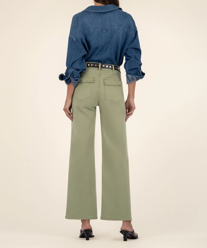 Meg Wide Leg Pant Pistachio
