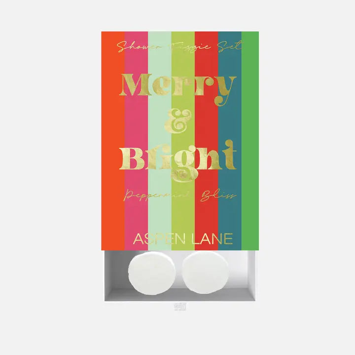 Merry & Bright Holiday Christmas Shower Steamer Set Stocking - Eden Lifestyle