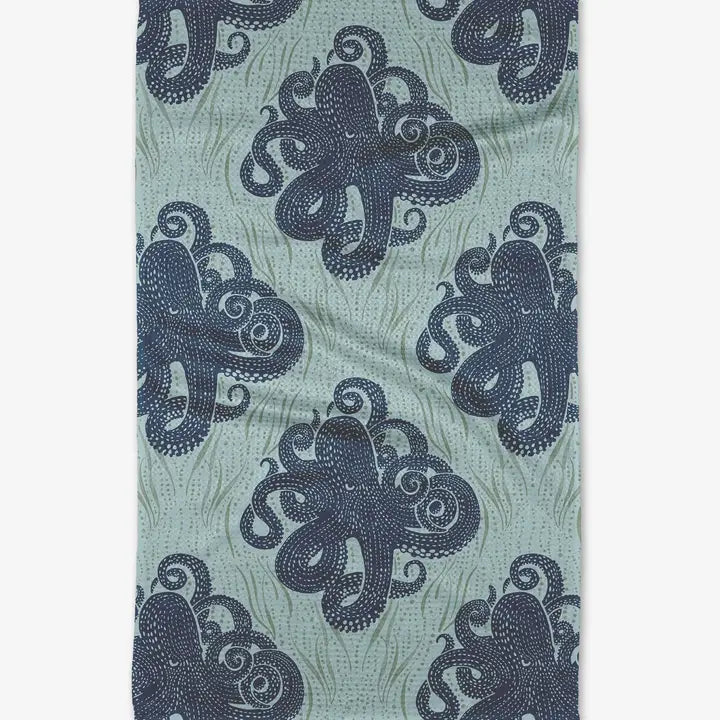 Mighty Octopus Kitchen Tea Towel - Eden Lifestyle