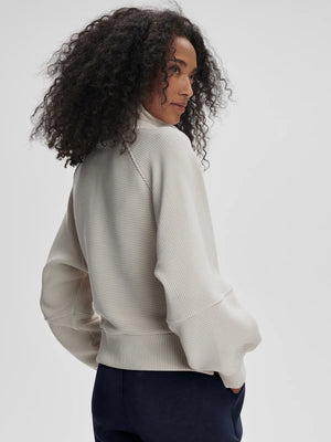 Milano 2.0 Half-Zip Sweat Silver Grey/ Snow White