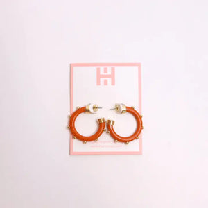 Hoo Hoops Minis - Burnt Orange with Gold Balls - Eden Lifestyle