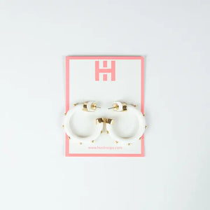 Hoo Hoops Minis - White with Gold Balls - Eden Lifestyle