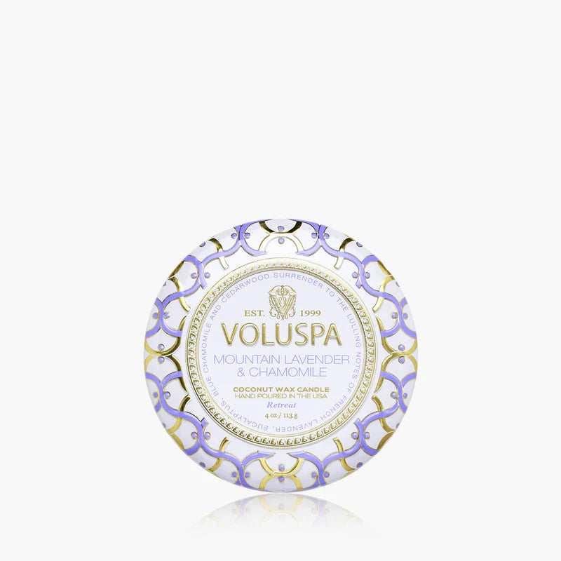 Mountain Lavender & Chamomile Mini Tin Candle - Eden Lifestyle