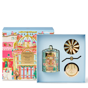 Music City Magic 13.4 oz. Candle with Spinning Carousel Gift Set