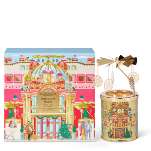 Music City Magic 13.4 oz. Candle with Spinning Carousel Gift Set