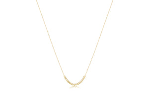 16" Necklace Gold - Classic Beaded Bliss 2.5mm Gold - Eden Lifestyle