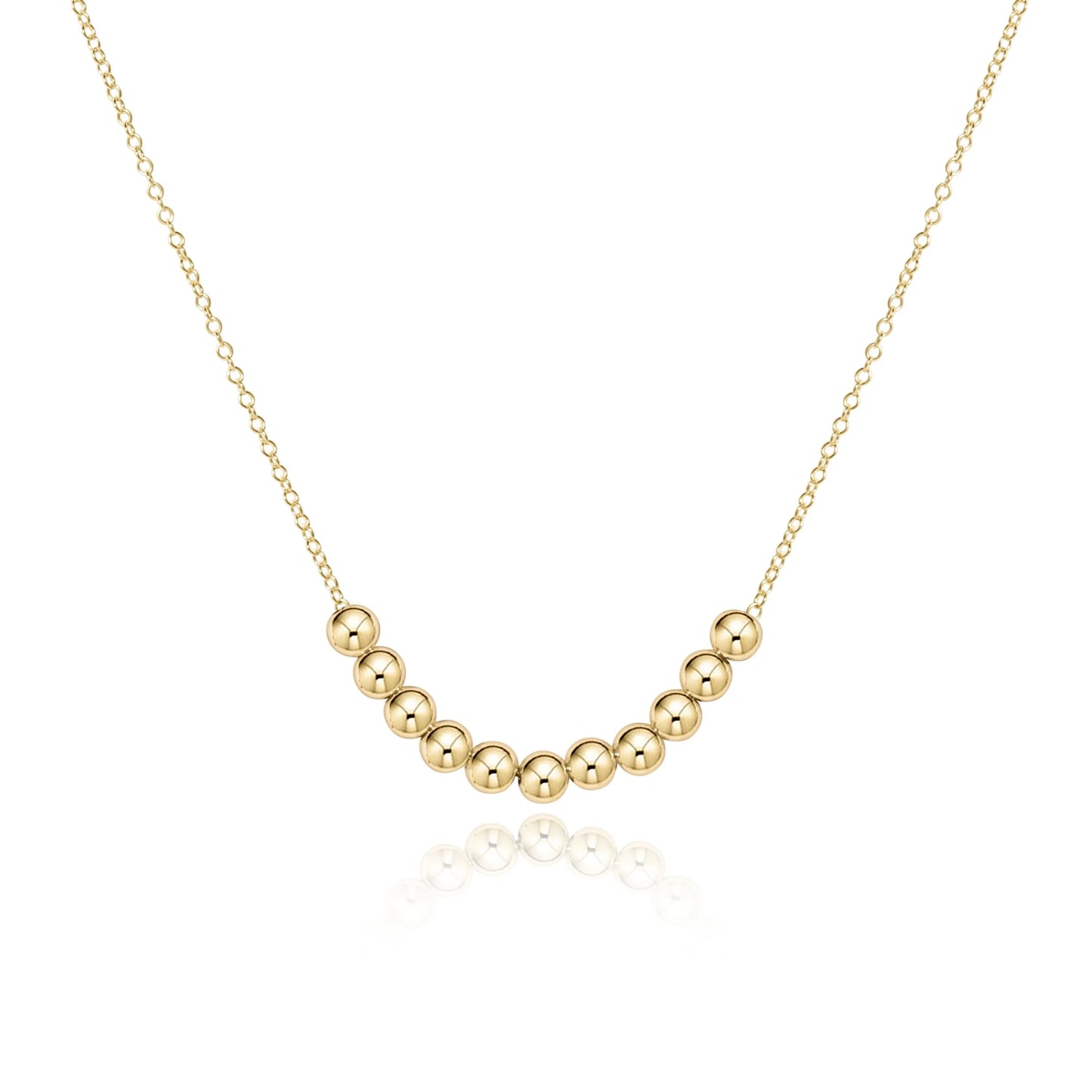 16" necklace gold - classic beaded bliss - Eden Lifestyle