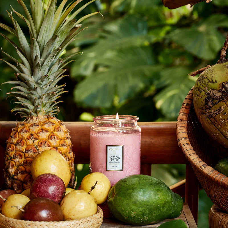 Nāpali Passion Fruit Large Jar Candle - Eden Lifestyle