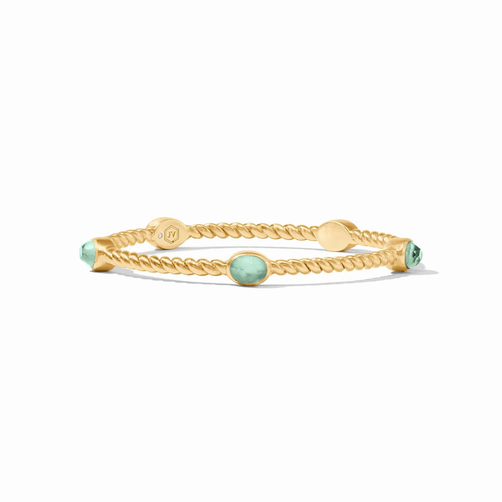 Nassau Stone Bangle Iridescent Aquamarine Blue - Eden Lifestyle