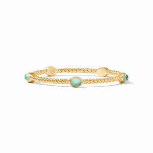 Nassau Stone Bangle Iridescent Aquamarine Blue - Eden Lifestyle