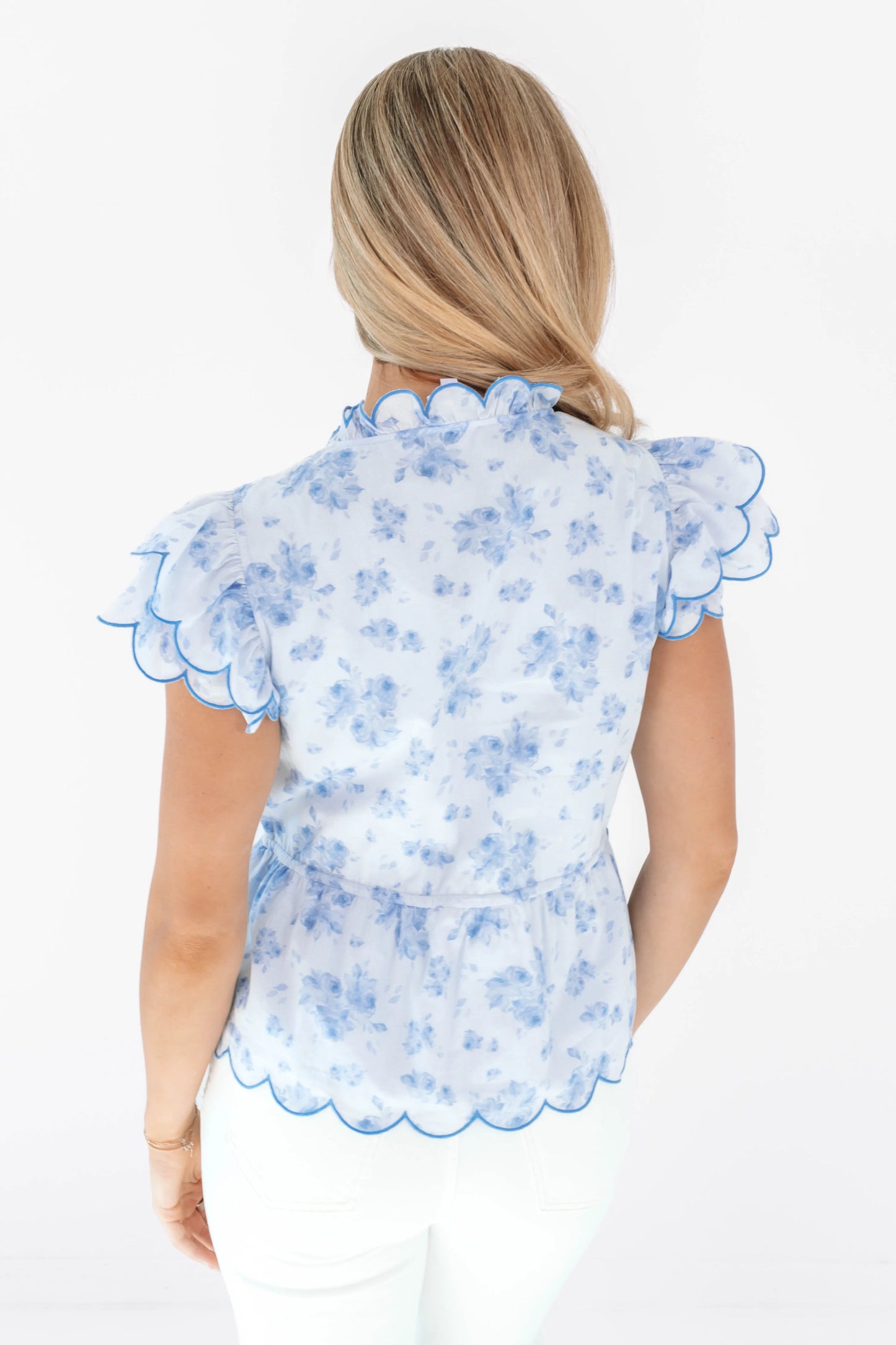 Nicole Scalloped Top - Eden Lifestyle