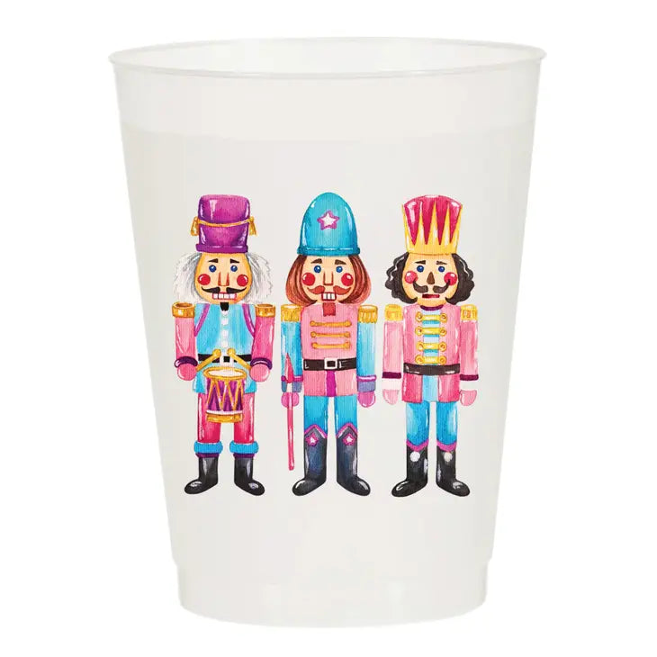 Nutcracker Pink Christmas Frosted Cups - Christmas - Eden Lifestyle