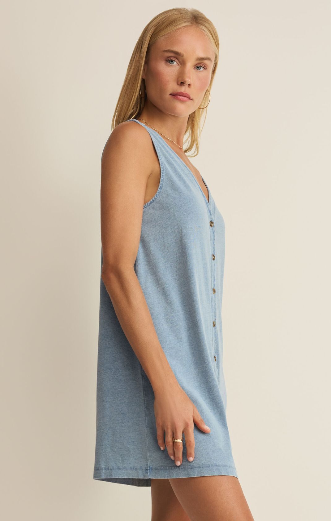Z SUPPLY Solace Denim Mini Dress - Eden Lifestyle