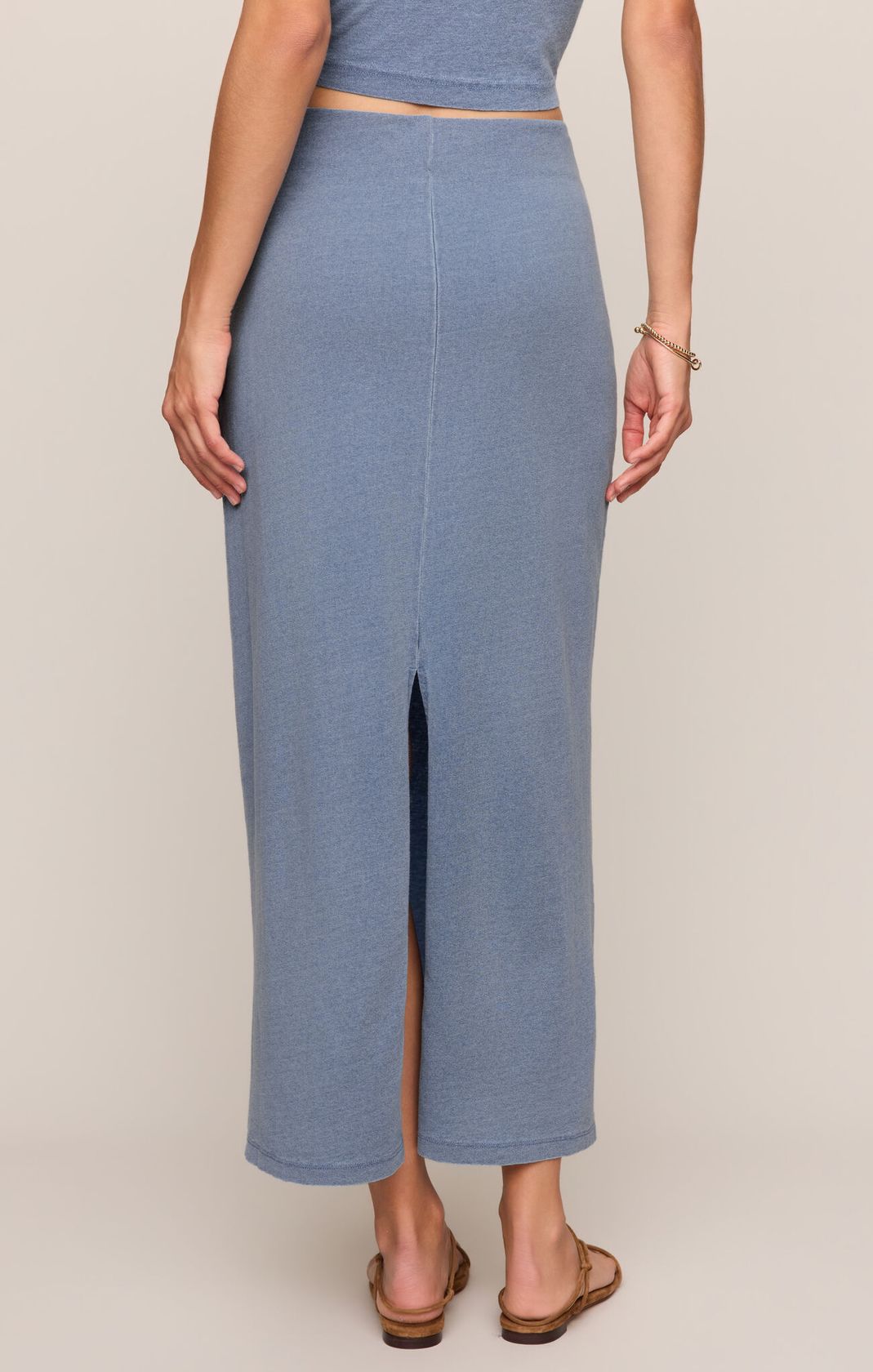 Z Supply Gail Jersey Denim Midi Skirt - Eden Lifestyle