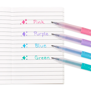 Oh My Glitter! Retractable Gel Pens - Set of 4 - Eden Lifestyle