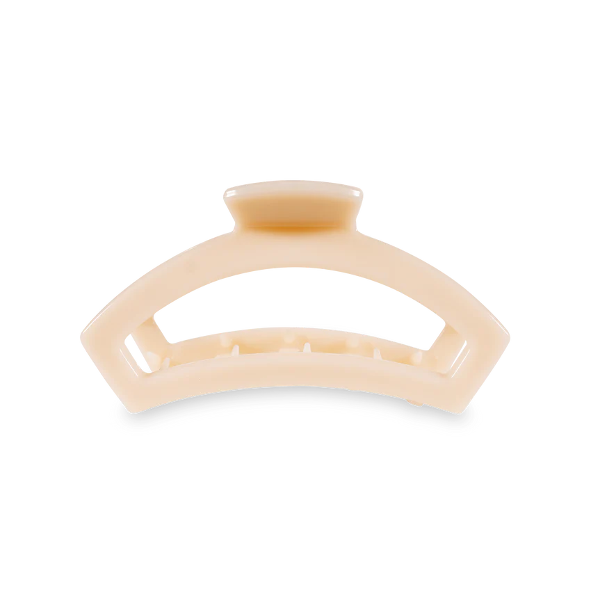 Open Almond Beige Medium Hair Clip - Eden Lifestyle