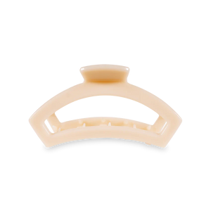 Open Almond Beige Medium Hair Clip - Eden Lifestyle